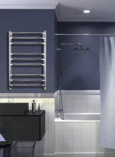 Полотенцесушитель водяной Indigo Brace LBCW80-50 с полкой 80x50 см хром